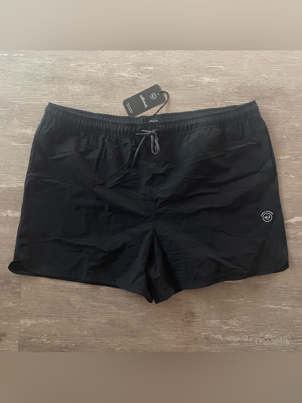 Allbirds Women’s Natural Run Shorts in Natural Black NEW Merino Wool